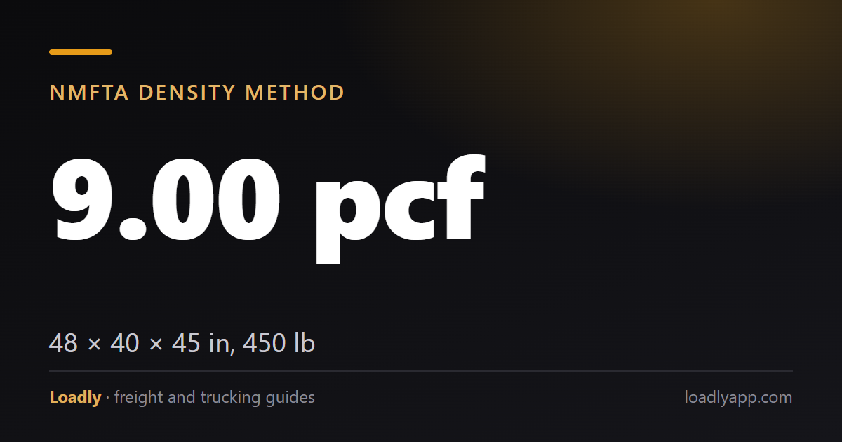 LTL Shipping: How Freight Class and Density Are Calculated